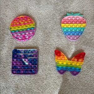 Rainbow Pop-It Fidget bundle